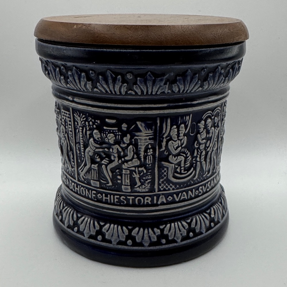 Vintage Marzi & Remy German stoneware tobacco humido